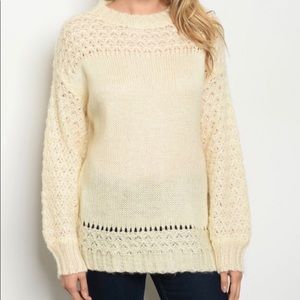 Sale! Beautiful Cream Sweater